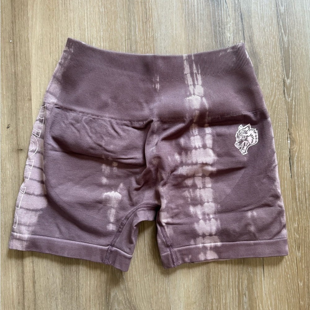 Darc Sport Women's Athletic Shorts - Brown Tie-Dye